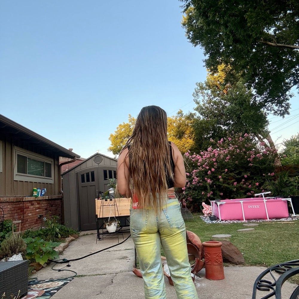 Yellow Diesel Industry Ombre Jeans